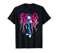 Mob Psycho 100 Shigeo with Pink Lightning and Kanji Anime T-Shirt
