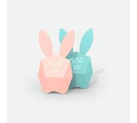 Mob - Cutty Clock Connect - Réveil Connecté et Intelligent avec Détecteur de Mouvement - Veilleuse Nomade Design - Rose