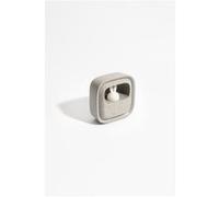 MOB - MOBILITY ON BOARD Réveil et Veilleuse pour Enfant Billy Clock - Motif Lapin - Face Avant Tissu - Cadre Plastique Soft-Touch - Programmation de la Date, de l'Heure et de 3 Alarmes (Gris)