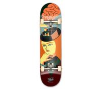 MOB Skateboard Brains 8.0 Complete - Planche complète 31.875 x 8 pouces - déjà montée - Skateboard pour débutants et professionnels - Orange