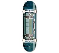 MOB Skateboard Forest 8.25 Complete - Planche complète 32 x 8.25 pouces - déjà montée - Skateboard pour débutants et professionnels - Wagon dans la forêt - Bleu