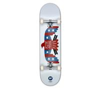 MOB Skateboard Rise 8.0 Complete - Planche complète 31.875 x 8 pouces - déjà montée - Skateboard pour débutants et professionnels - Adler Amerika - Blanc