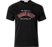 Mobb Deep Queensbridge, NY Red Camo Detail Hip Hop T Shirt Black Black L