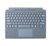 mobee Clavier pour Microsoft Surface Pro Copilot+ (11e édition) / Pro 11 / Pro 10 / Pro 9 / Pro 8 / Pro X, 13", coque amovible avec pavé tactile, rétroéclairage 7 couleurs, porte-stylo (bleu glacier)