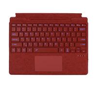 mobee Clavier pour Microsoft Surface Pro Copilot+ (11e édition) / Pro 11 / Pro 10 / Pro 9 / Pro 8 / Pro X, 13", coque amovible avec pavé tactile, rétroéclairage 7 couleurs, porte-stylo (rouge