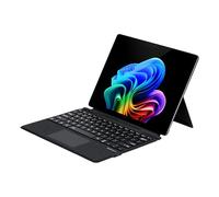 mobee Type Cover pour Microsoft Surface Pro 13", compatible avec Surface Pro 11/10/9/8/X, clavier fin avec souris trackpad, rétroéclairé et porte-stylo (noir)