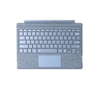mobee Type Cover pour Microsoft Surface Pro 7+ / Pro 7 / Pro 6 / Pro 5 / Pro 4 / Pro 3, 12,3", clavier Bluetooth ultra-fin avec pavé tactile multiple, rétroéclairage 7 couleurs (bleu glacier)