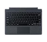 mobee Type Cover pour Microsoft Surface Pro 7+ / Pro 7 / Pro 6 / Pro 5 / Pro 4 / Pro 3, 12,3", clavier Bluetooth ultra-fin avec pavé tactile multiple, rétroéclairage 7 couleurs (anthracite)