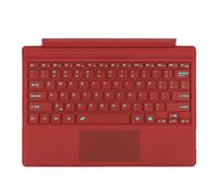 mobee Type Cover pour Microsoft Surface Pro 7+ / Pro 7 / Pro 6 / Pro 5 / Pro 4 / Pro 3, 12,3", clavier Bluetooth ultra-fin avec pavé tactile, rétroéclairage 7 couleurs (rouge)