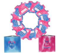 Mobestech 1 Ensemble Boîte de Vote pour Gender Reveal Set Décoratif de Fête de Naissance avec Cartes pour Créer Une Festive Lors de Votre Shower