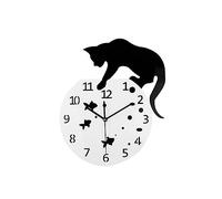 Mobestech 1 Horloge Murale Créative D'Extérieur pour Le Jardin Horloge Murale Décorative Étanche en Acrylique À Quartz Silencieuse