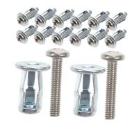 Mobestech 1 Jeu Lot de Écrous Pétale Expansion Acier Inoxydable Et Galvanisé Inserts Filetés Durables pour Fixation sur Métal Chevilles Robustes pour Murs Creux Et Applications 20 Pièces