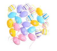 Mobestech 1 Jeu Œufs De Pâques Oeufs Décoratifs pour Les Enfants Décorations Mini Easter Œuf De Pâques Œufs De Bricolage Oeufs De Colorés De en Plastique Pièces