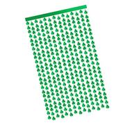 Mobestech 1 Paquet Rideau De Porte Trèfle Rideau En Aluminium Vert Jour De La Saint Patrick De Guirlandes Vert Festif Décor De Couronne Guirlande Métallique Panneau Vêtements