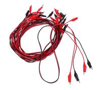 Mobestech 10 pièces Câbles de Test à Pinces Crocodile Double Extrémité Fils de Prototypage et Câble Instrumentation Réutilisables pour Connexion de Circuit Électrique Usage Industriel et