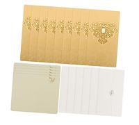 Mobestech 10 Pièces Cartes Invitation de Mariage Découpées avec et Enveloppes Invitations Creuses Élégantes pour Mariage Fiançailles et Célébrations Couleur Aléatoire