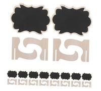 Mobestech 10 pièces Lot de Mini Tableaux Ardoise avec Chevalet Surface Effaçable Réutilisable pour Décoration Buffet Mariage Fête et Affichage Alimentaire Compact
