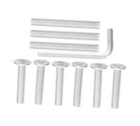 Mobestech 10 pièces Lot Vis pour Griffoir Chat Tête Plate Six Pans Creux Fixation Sécurisée sans Rondelle Accessoires Remplacement Meubles Chats avec Clé Hexagonale