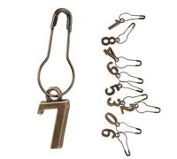 Mobestech 10 pièces Marqueurs de Maille Métal Numérotés pour Tricot et Crochet Clips Légers et Résistants pour Marquer Points et Motifs Accessoires DIY Couture et Tissage