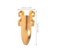 Mobestech 10 pièces Médiators Acier Inoxydable Ajustables Protections Doigts pour Guitare Acoustique Électrique Basse et Banjo et Confortable