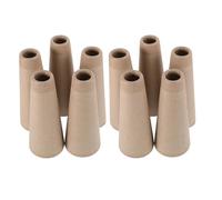 Mobestech 10 Tubes à Bobiner la Laine en Carton 5°57' Fente Accessoires de Laine pour Machine à Tricoter Bobineuse Textile Compatible Outil à Bobiner pour Loisirs Créatifs et Tissage