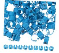 Mobestech 100 pièces Bagues Numérotées pour Pattes de Pigeon Anneaux Colorés pour Identification Volaille Bagues Identification Pied Oiseau et Facile à Poser Adapté Aux Pigeons et Petits