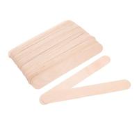 Mobestech 100 Pièces Bâtonnets Bois Naturels pour DIY Garçon Fille Grands Abaisse-langue Robustes Sticks à Glace Polyvalents pour Modelage Artisanat et Épilation