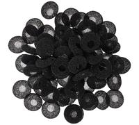 Mobestech 100 pièces Coussinets Mousse Écouteurs Confort Remplaçables Protections Oreillettes Noir pour Écouteurs