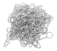 Mobestech 100 pièces Crochets S Métal pour Housse de Siège Auto Lot de Fixation et Facile pour Coussin Siège Voiture Accessoire Robuste et Pratique