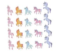 Mobestech 100 pièces Lot de Boutons Bois Cheval Colorés pour Couture DIY Décoration Mercerie Garçon Fille Artisanat Vêtements