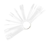 Mobestech 100 pièces Nail Polish Display Stick Transparent Sample Tips For Nail Art Practice And Color Presentation For Manicure Training And Professional Use