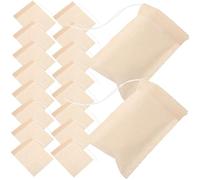 Mobestech 100 pièces Sachets Filtre à Thé Papier Jetables Infuseurs à Thé Vides pour Vrac Café Épices Médicinal Usage Unique Sûr et Pratique