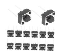 Mobestech 100pièces Interrupteur Tactile Momentané pour Circuit Imprimé Bouton-Poussoir Tactile Léger et Réactif Lot