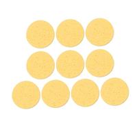 Mobestech 10pcs Éponges de Démaquillage en Cellulose Jaune, Coussinets Doux pour Nettoyage Visage, Exfoliation Délicate et Pores Profondément Nettoyés, Présent de Noël ou Anniversaire