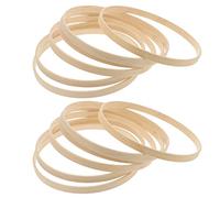 Mobestech 12 Pièces Accessoires De Cercle De Cerceaux Attrape- Cordon Naturel Attrape Cerceau Pour L'artisanat Kit Attrape Attrape En Macramé Cadre Adultes En