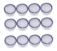 Mobestech 12 pièces Mini mangeoire à Eau en céramique compacte pour araignées et Petits arthropodes Facile à Nettoyer Bassin pour Petits Reptiles 12 pcs Taille 4