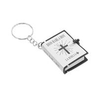 Mobestech 12 Pièces Mini Porte-clés Biblique Baptême Religieux Souvenir D'église Bible Priez à Travers Ce Porte-clés Faire La Fête Livre Porte-clés Charme Châssis En Plastique