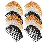 Mobestech 12 pièces Peigne à Cheveux Latéral Rétro Plastique Souple Peigne Décoratif pour Femmes et Filles Accessoires Coiffure Polyvalents