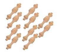 Mobestech 12 Pièces Piliers de Colonne Massif Sculpté Embouts Décoratifs Non Peints pour Escaliers et Style Européen Accessoires DIY Résistants et Élégants