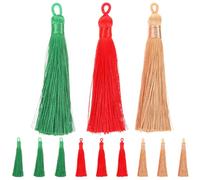 Mobestech 12 Pièces Pompons Marque-pages Faits Main en Tissu Léger et Facile à Porter pour Bracelets et Décoration de Paquet, Accessoires Délicats et Simples pour Loisirs Créatifs