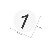 Mobestech 15 feuilles Autocollants Ronds Numérotés Adhésifs Étiquettes Chiffres pour Organisation Maison Bureau École