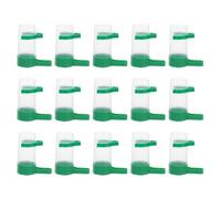 Mobestech 15 pièces Abreuvoir Automatique pour Oiseaux Petits et Perroquets Distributeur Plastique pour Cages Contrôle des Portions et Alimentation Saine