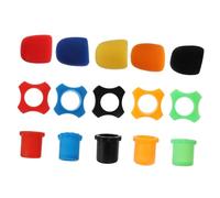 Mobestech 15 pièces Kit de Protection Microphone avec Bagues Antidérapantes et Bonnets Mousse pour Micros Sans Fil Protection Anti-chute et Élastique et Réutilisable