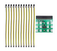Mobestech 1ensemble Adaptateur De Carte Alimentation pour Gpu De Conversion pour Alimentation De Serveur avec Câble Pin Pin Idéale pour Minage De Compatible