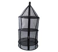 Mobestech 1Pièce Filet de Séchage Quatre Couches Circulaire pour Extérieur Séchoir Suspendu pour Vêtements Vaisselle