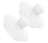 Mobestech 2 Couvercles en Céramique pour Tasse à Thé Couvercle de Rechange pour Théière Domestique Bord Lisse Finition Fine Accessoires pour Service à Thé Réunion Familiale et Camping