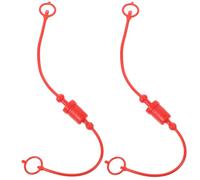 Mobestech 2 Ensembles Capuchon De Protection Contre La Poussière Du Connecteur De Coupleurs Hydrauliques 1/4 Hydraulique Rouge Plastique Couvercle De Connexion