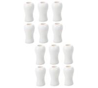 Mobestech 2 Ensembles Cordon De Rideau Tombe Fenêtre Poignée Corde Pendaison Glands Bouton De Cordon en Bois Gland Aveugle Domestique Gouttes De Cordon Blanche 6 Pièces * 2