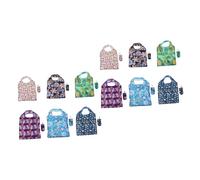 Mobestech 2 Ensembles De Courses D'épicerie Réutilisables À Provisions Pliables Lavable pour Femmes Fourre-Tout À Sandwich Réutilisable Filet Polyester 6 Pièces * 2