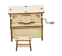 Mobestech 2 Ensembles Kit de Bricolage Musical pour Garçon Fille Boîte à Musique Forme de Piano Éducatif Créatif pour Développer Imagination Créativité